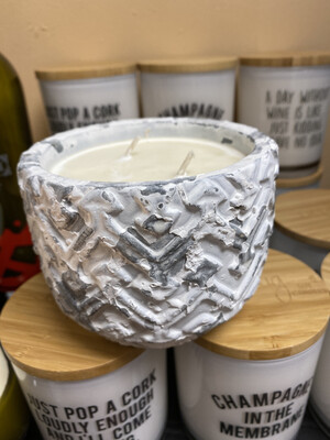 Unplug Candle White Stone Sugared Citrus