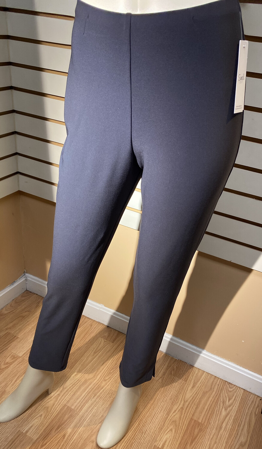 Sympli Narrow Pant Midi Graphite Size 10