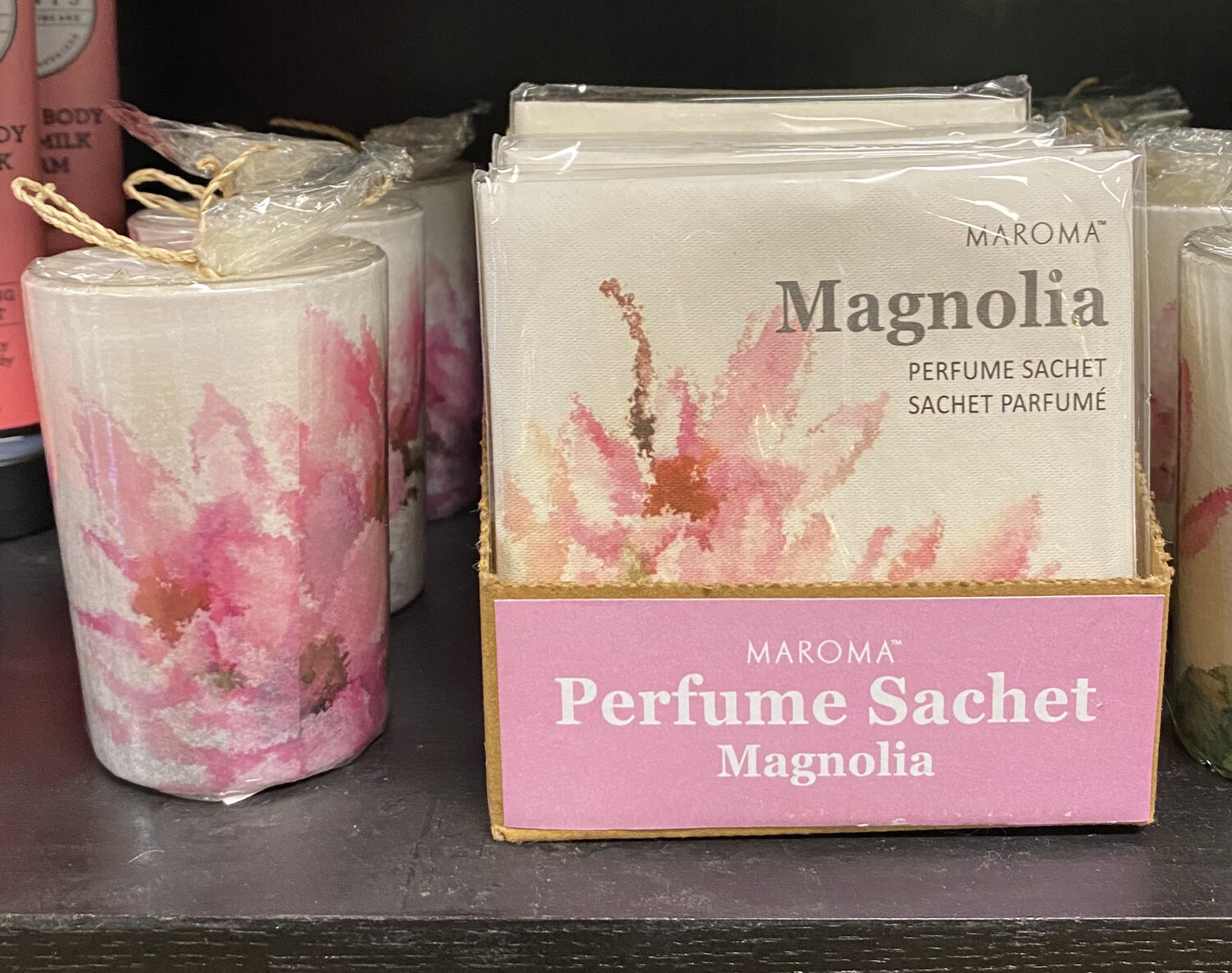 Maroma Magnolia Flower Sachet Matching Candle Available
