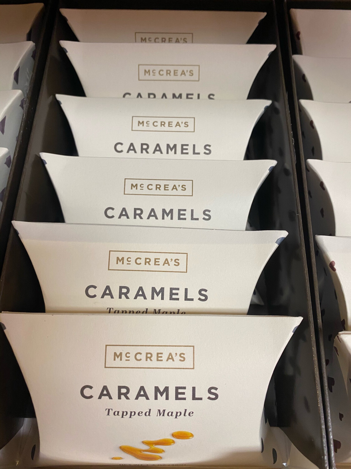 McCrea’s Tapped maple Caramel Pillow Box