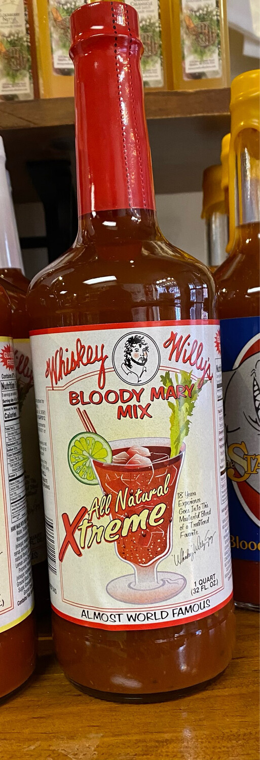 Whiskey Willies Xtreme All Natural Bloddy Mary Mix