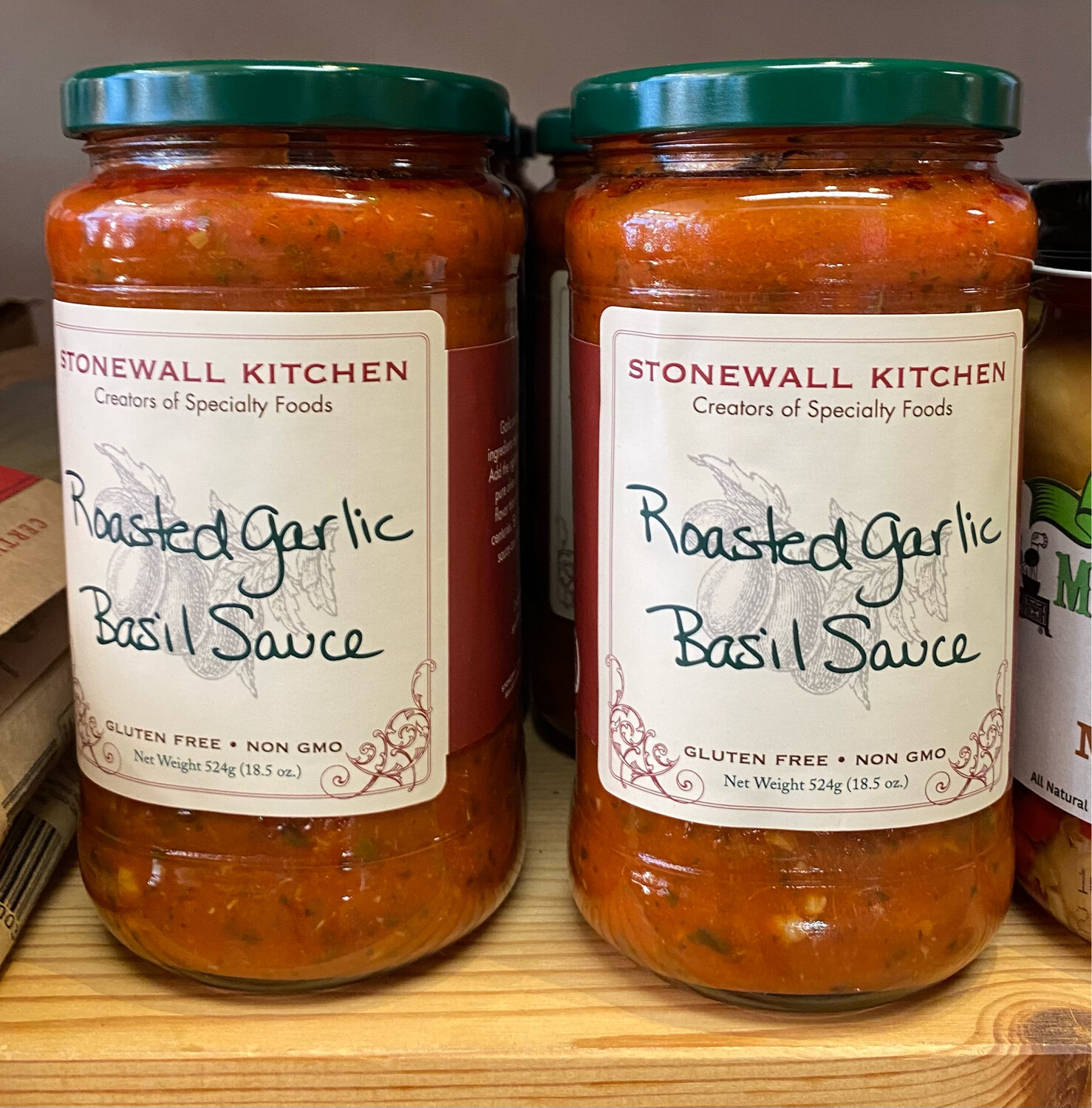 Stonewall Kitchen Roasted Garlic Basil Sauce