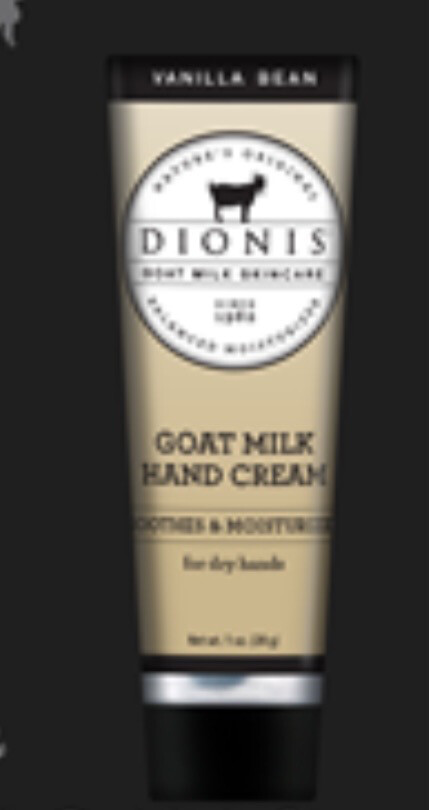 Dionis Goat Milk Hand Cream 1oz Vanilla Bean