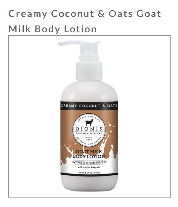 Dionis Creamy Coconut & Oats Goat Milk Lotion