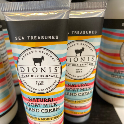 Dionis Sea Treasures 1 Oz Goat Milk Hand Cream