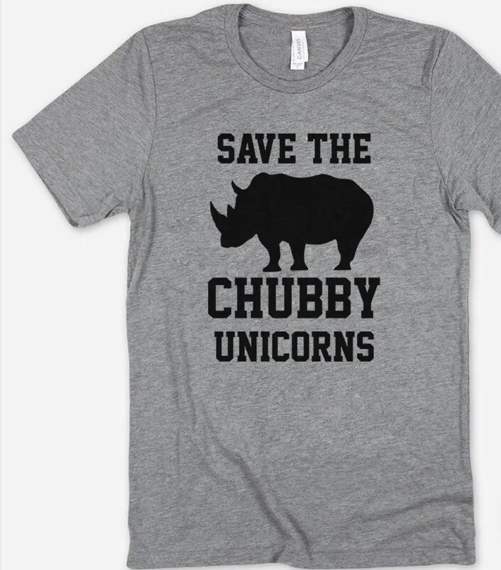Save The Chubby Unicorn Tee M