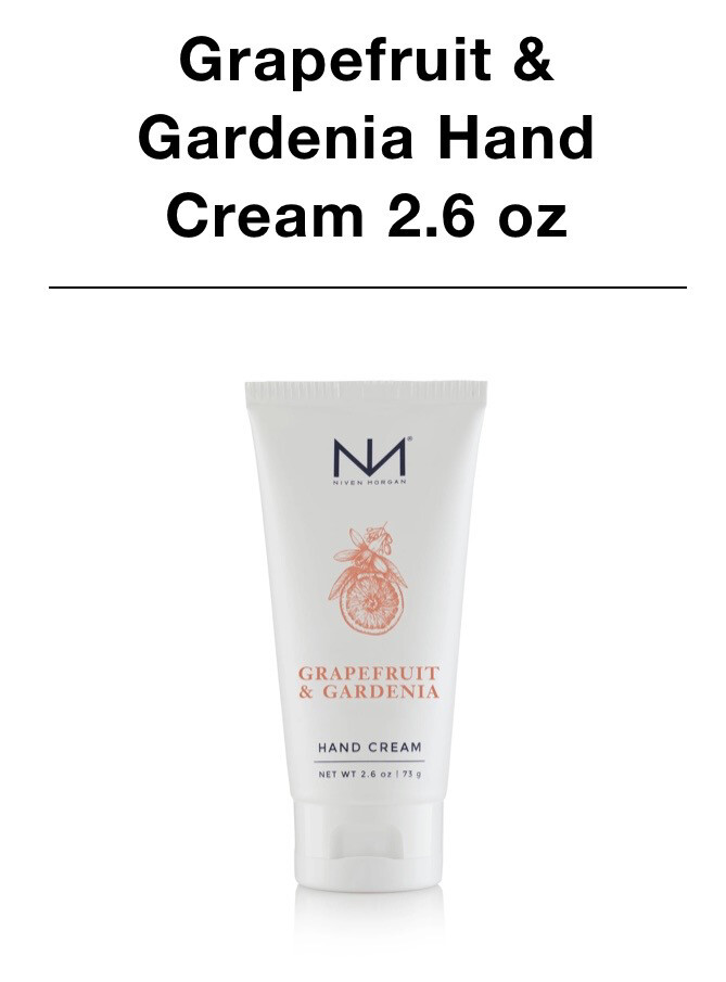 Niven Morgan Grapefruit And Gardenia Hand Cream 2.6 Oz
