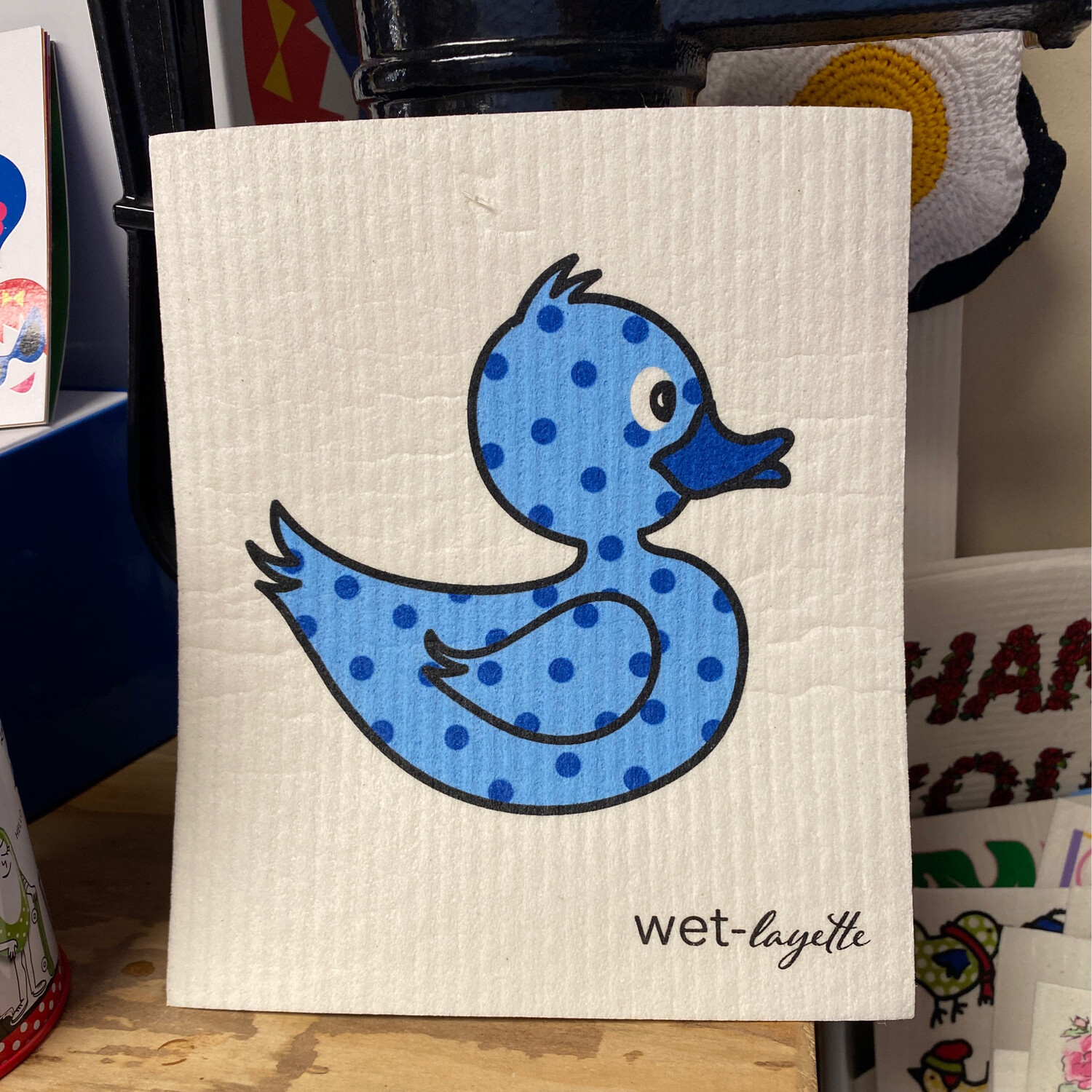 Wet It Blue Dotted  Chicky