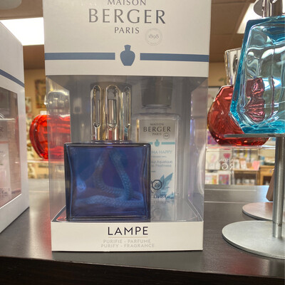 Maison Berger Cube Blue Lamp Set