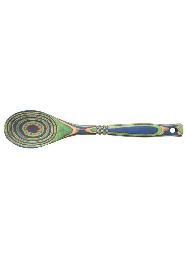 12 Inch Peacock Pakka Spoon