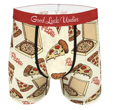 Good Luck Sock Boxers Pizza L