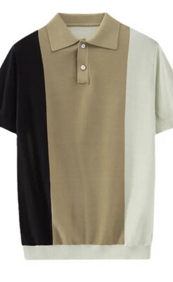 Mens Ice Silk Solid Polo M