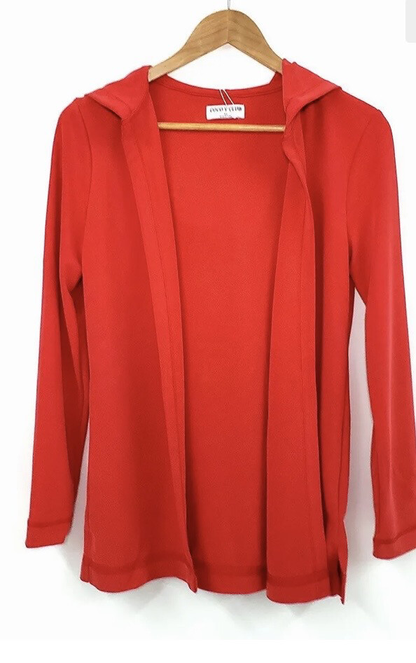 Coco Hooded Cardigan Red S