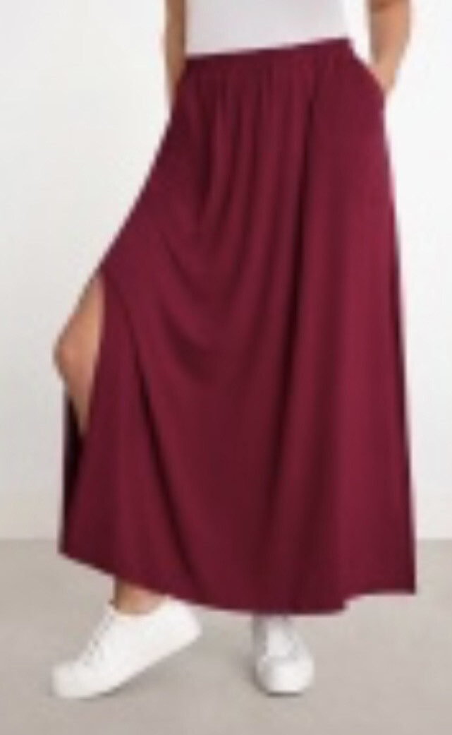 Sympli Bamboo Skirt Mulberry XL