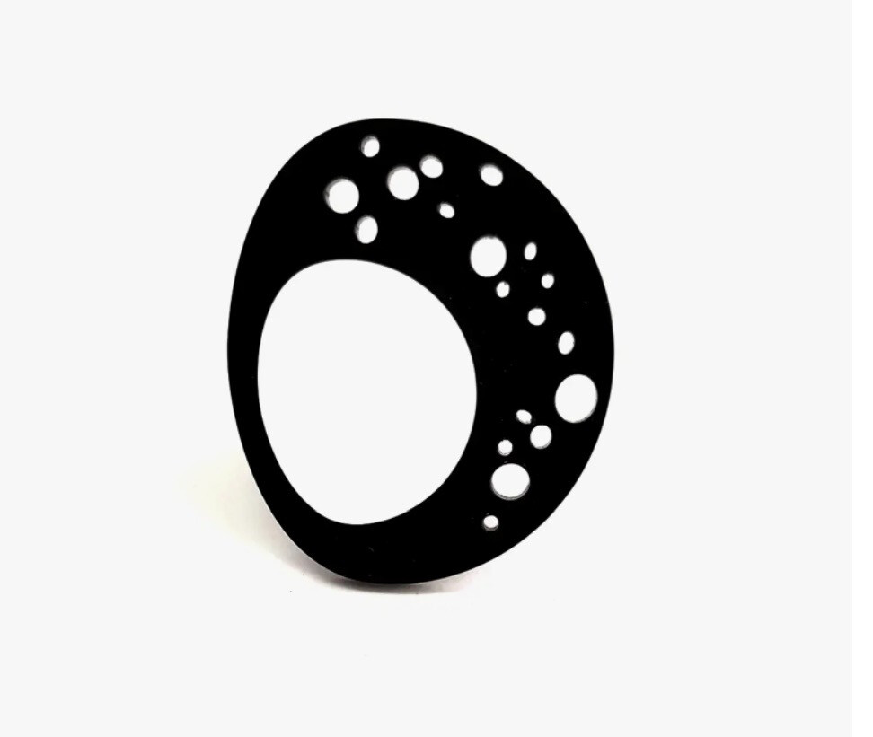 Alex Svet Blk Wht MIA Ring Rubber Acrylic