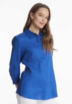 TB Bluebell Dora Linen Shirt XS
