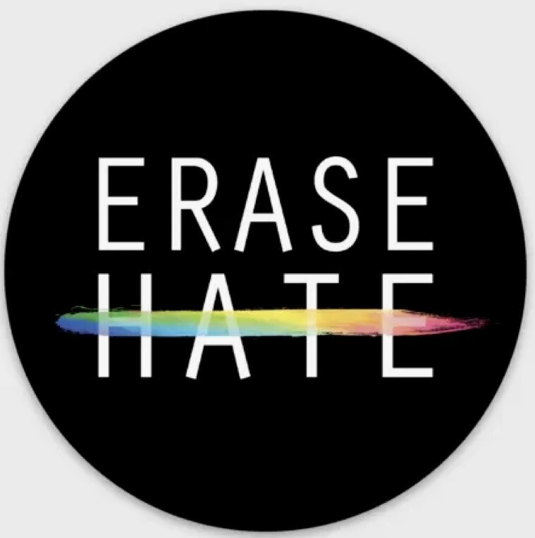 Erase Hate Sticker