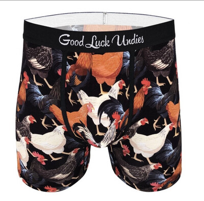 Good Luck Undies Chicken And Roosters XL