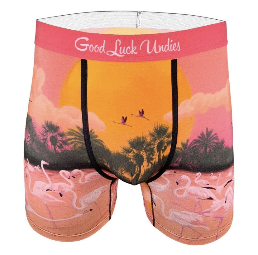 Good Luck Undies Flamingo Paradise L