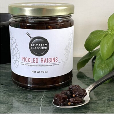 Locally Seasoned Pickled Raisins 10 Oz