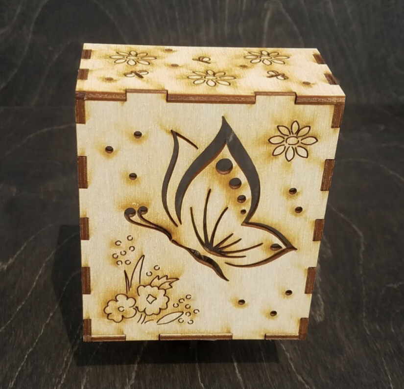 Butterfly Wood Night Light Made In US