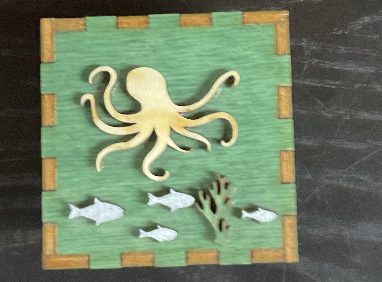 Tiny Treasure Boxes Made In US Octopus Height 2” By 2” 1/2
