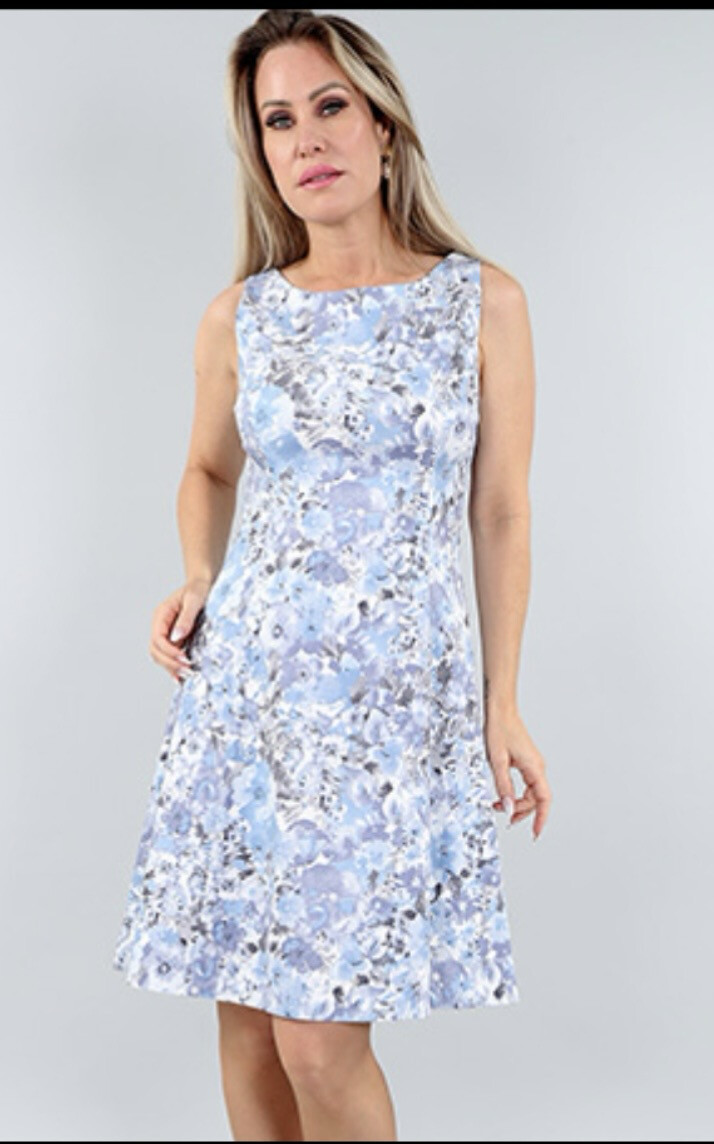 Michael Tyler Slvless Flower Dress M