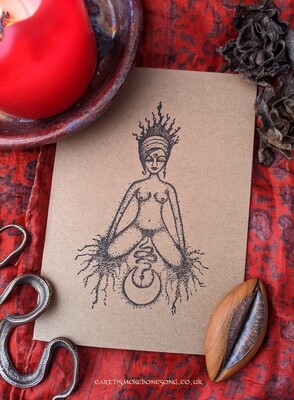 Menstrual Goddess Card - Menarche Card