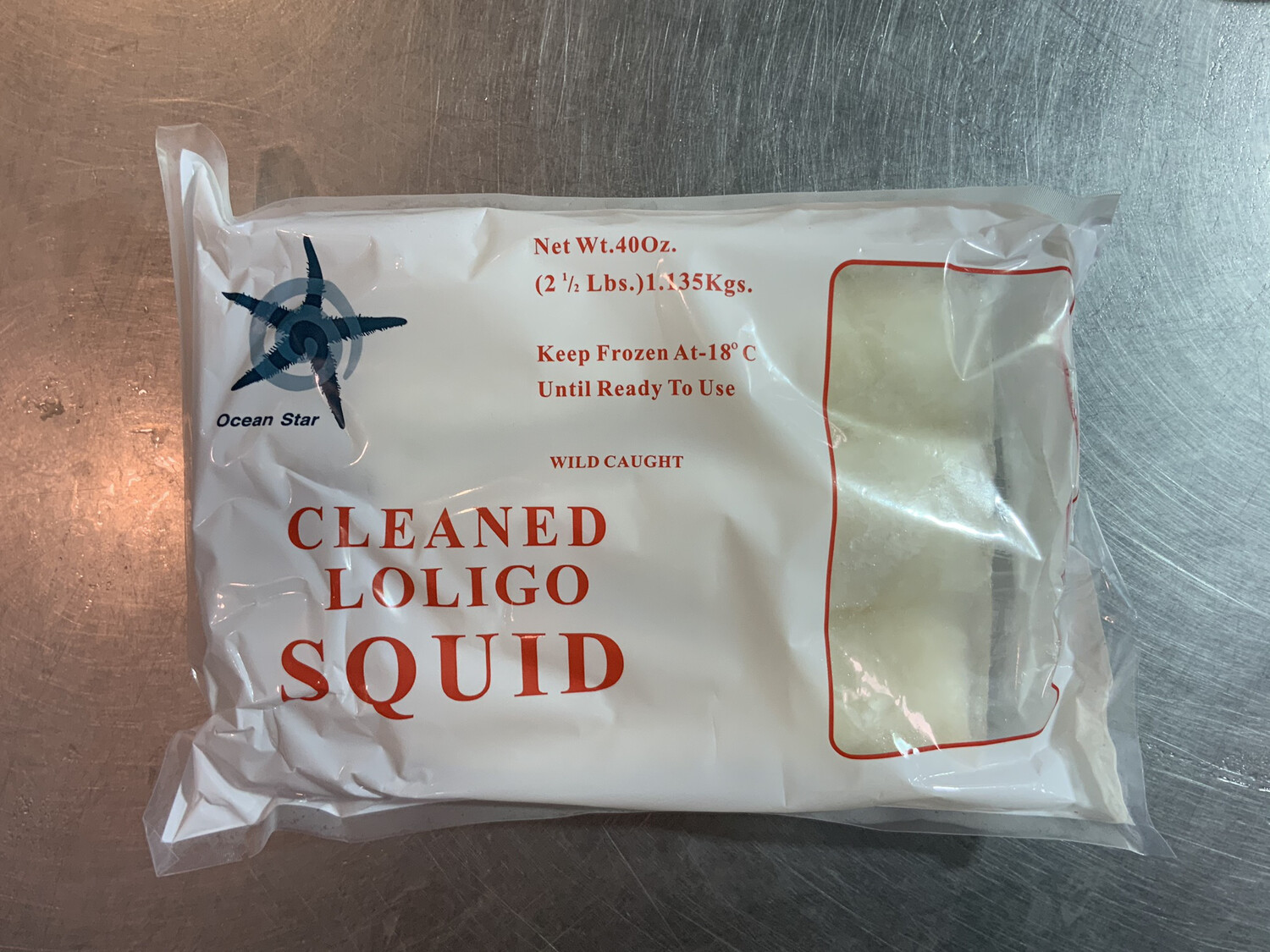 Cleaned Squid 40 oz. FROZEN