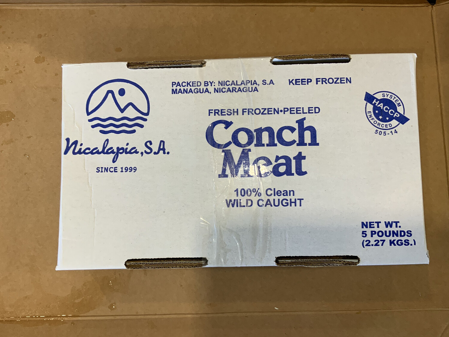 CONCH MEAT 5 POUND FROZEN BOX