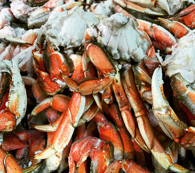 DUNGENESS CRAB CLUSTERS 2.25 Pounds Bag