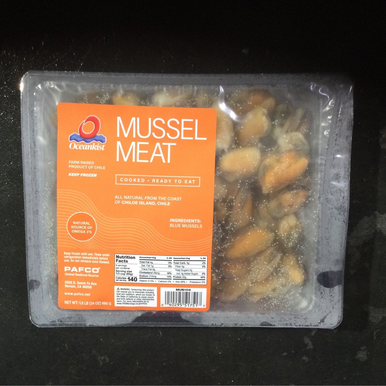 Mussel Meat 24 oz