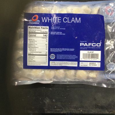 White Clams 2LBS