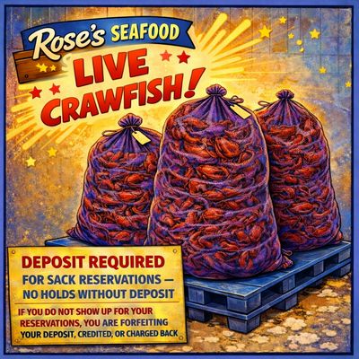 LIVE CRAWFISH RESERVATION