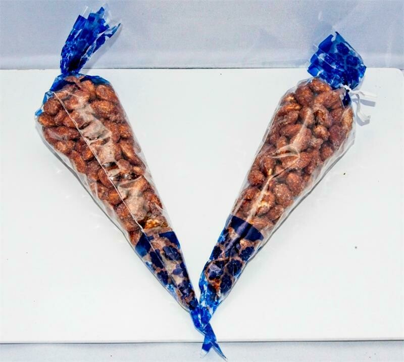 Roasted Almonds - Two(2)  6oz Cones