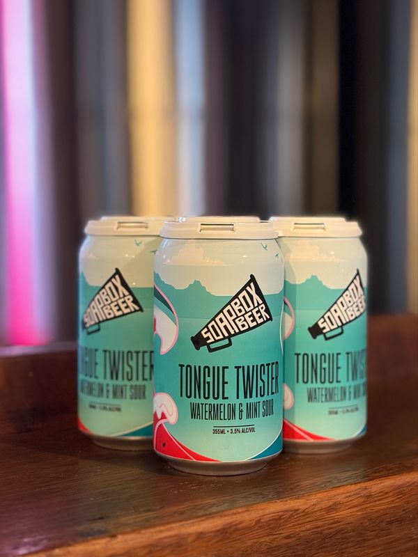 Tongue Twister - Watermelon &amp; Mint Sour - Carton (16 x 355ml)