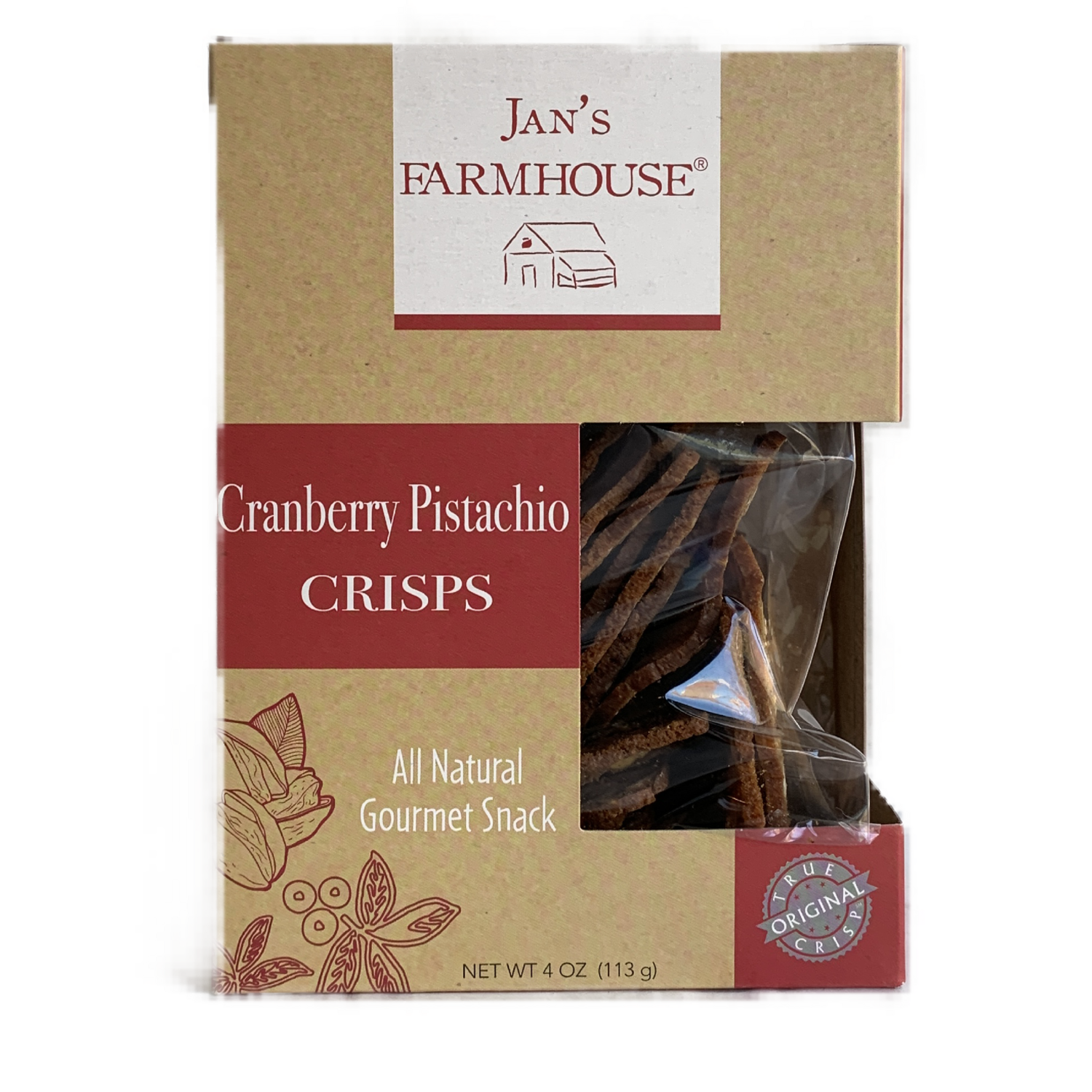 Jan's Crisps Cranberry Pistachio