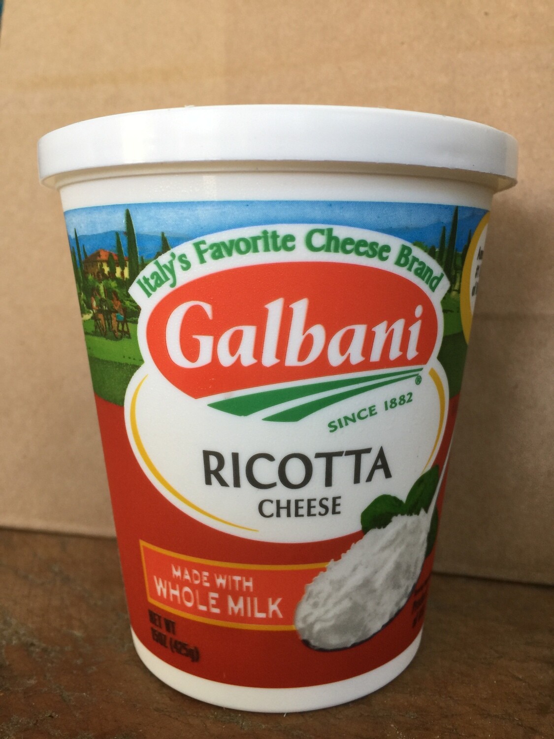 Deli / Cheese / Galbani Ricotta Whole Milk, 15 oz