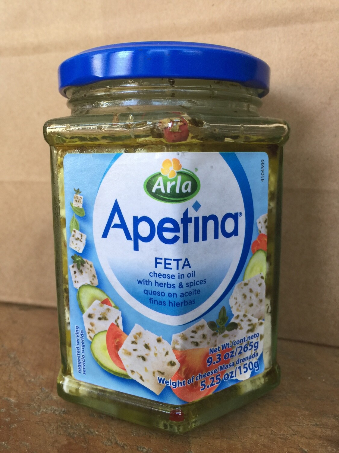 Deli / Cheese / Apetina Feta, Mediterranean in Oil, 5.25 oz