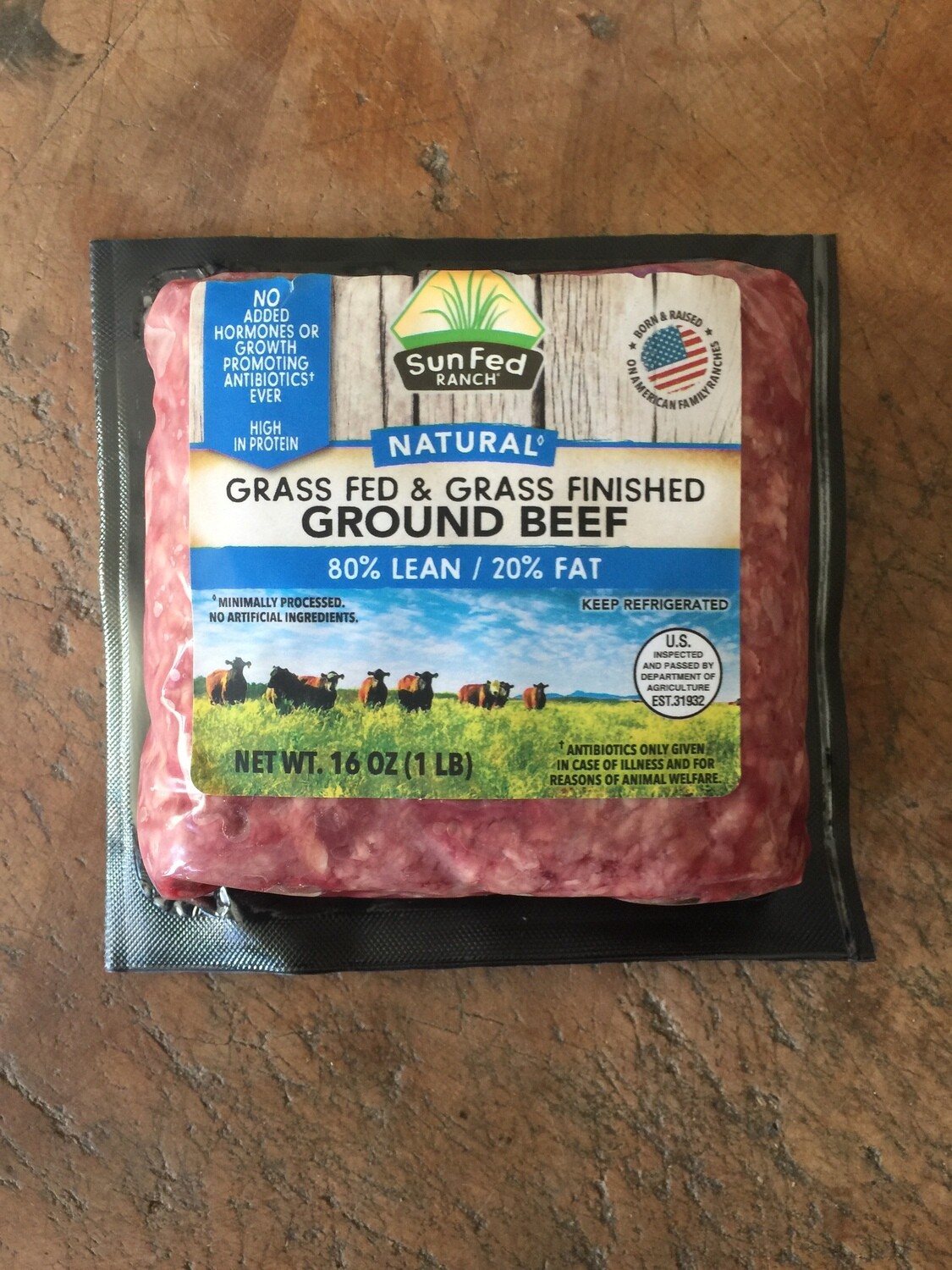 Deli / Meat / SunFed Ranch Ground Beef, 1 lb