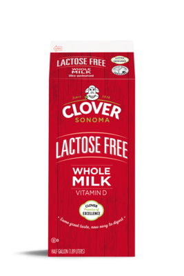 Dairy / Milk / Clover Lactose Free Whole Milk Half Gallon