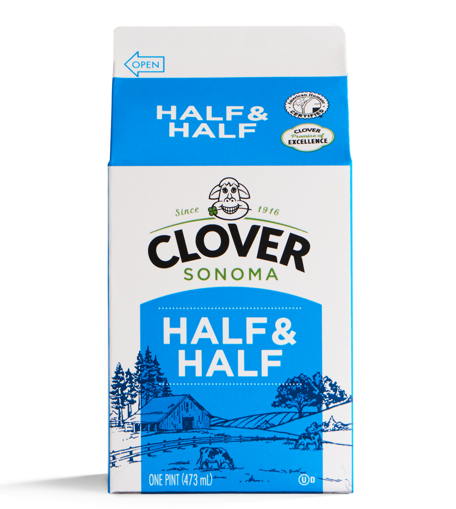 Dairy / Milk / Clover 1/2 and 1/2 Pint