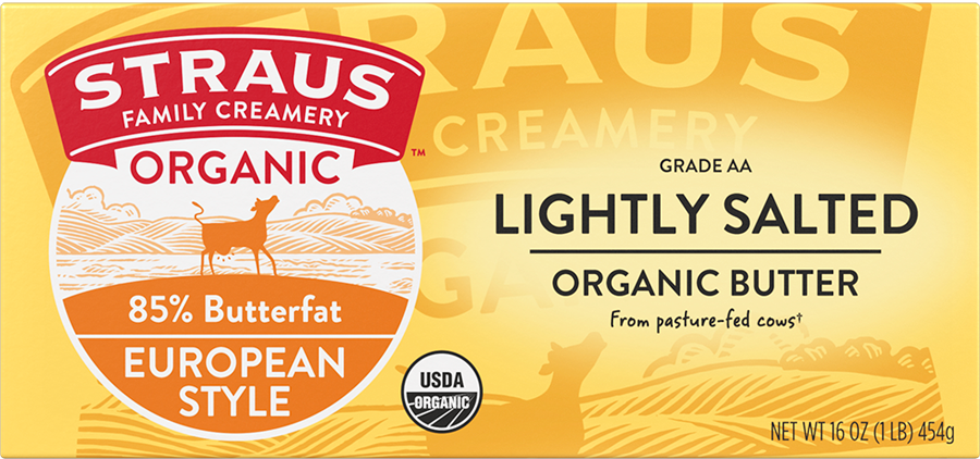 Dairy / Butter / Straus Organic Butter, 1 lb