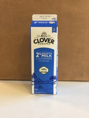 Dairy / Milk / Clover 2% Milk Quart