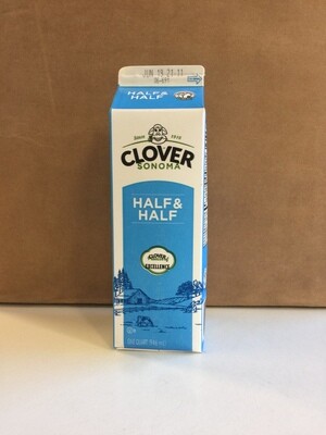Dairy / Milk / Clover 1/2 and 1/2 Quart