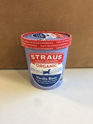 Frozen / Ice Cream Pint / Straus Organic Vanilla Bean Pint