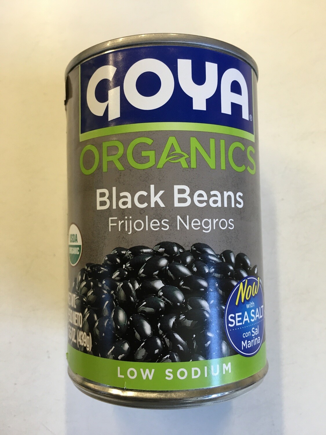 Grocery / Beans / Goya Organic Black Beans, 15.5 oz Can