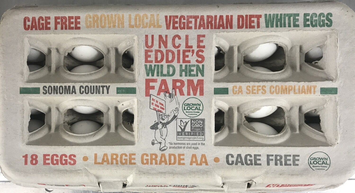 Dairy / Eggs / Uncle Eddie's Large Eggs, 18 pk