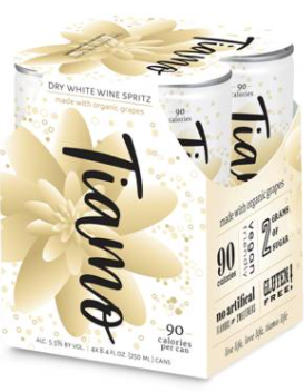 Wine / White / Tiamo Organic Dry White Wine Spritz, 4pk 250ml cans