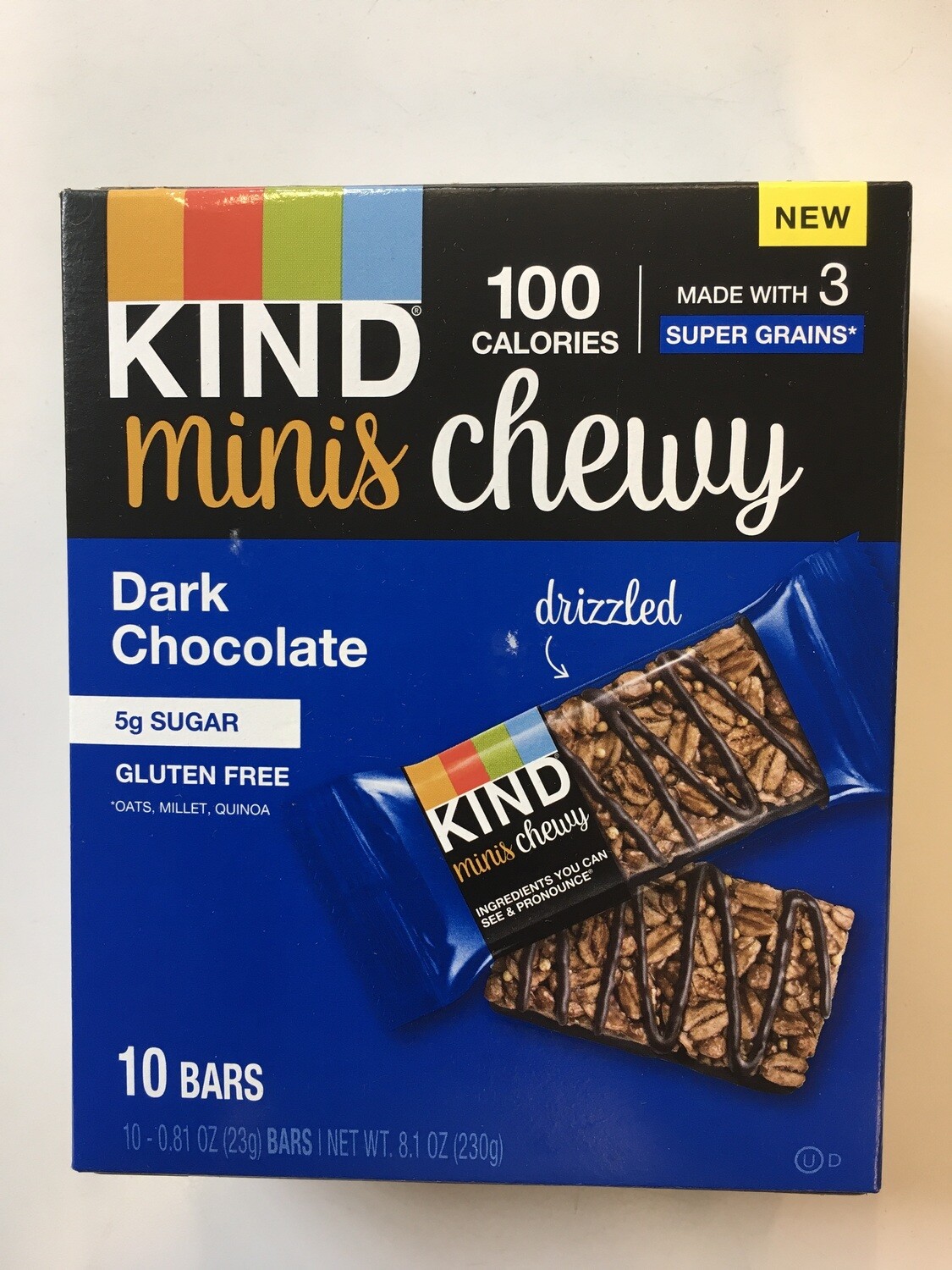 Snack / Bar / Kind Minis Dark Chocolate Chewy 10 pack